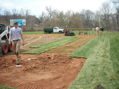 Patterson Park Baseball, Dayton, Ohio turf by the Mercer Group - click to enlarge