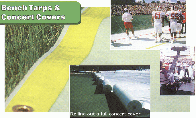 Bench tarps and covers